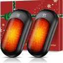 AI Hand Warmers Rechargeable 2 Pack, 6400mAh Portable Pocket Electric Hand Warmer, Fast Heating 3-Settings Reusable Handwarmers for Christmas, Gloves, Travel, Hunting Essentials Men Women