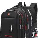 22 Inch Rolling Backpack with Wheels for Travel, 55 L Large Capacity Wheeled Backpacks, Roller Backpack with 15.6 Inch Laptop Waterproof Compartment