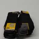 WORK Socks for Men Crew Length Black Socks 10 Pairs L