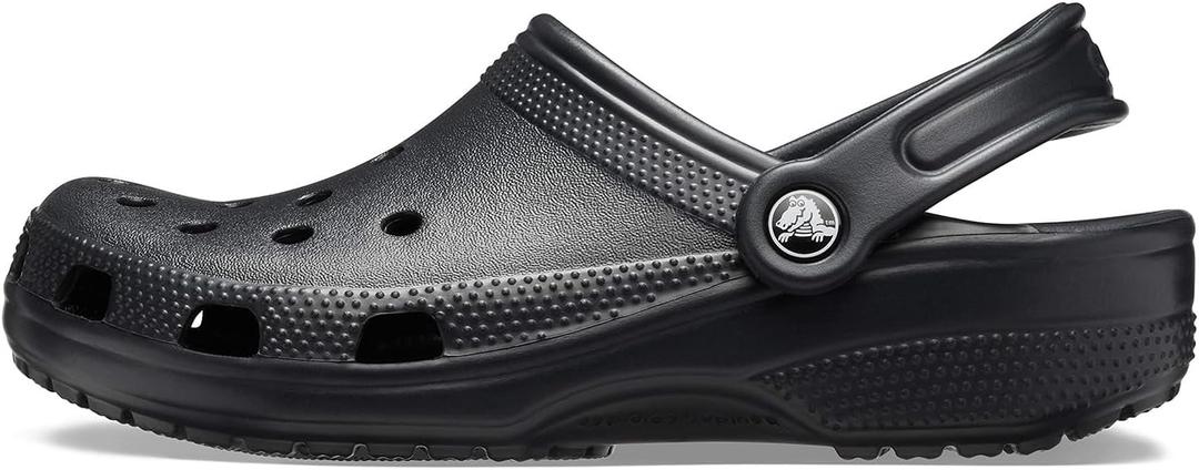 Crocs Unisex Adult Classic Clog (9 Women/7 Men, Black)
