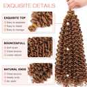 ight Brown Curly Crochet Hair 3Pcs Water Wave Braiding Shoulder Length Crochet Curly Hair for Black Women 14Inch 3PCS/Pack (#30)