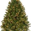 National Tree Company 4.5 ft Pre-Lit Downswept Douglas Fir Artificial Christmas Tree, 450 Clear Lights, 525 Tips, Includes Stand, Green