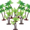 hatisan 18Pcs Coconut Palm Model Trees/Cake Topper - Charming Cupcake Topper Scenery Model Scenery Model for Cake Decorations or Building Model Landscape*