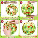 6 Pcs Christmas Paper Lantern 10" Red & Green Hanging Paper Lanterns Christmas Ceiling Hanging Decorations for Xmas Home Indoor Holiday Party Decor (Red&Green)