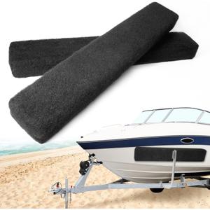 2 Pack Carpeted Marine Boat Trailer Bunks, Boat or ski Trailer Black Bunk Boards for Trailer Boats