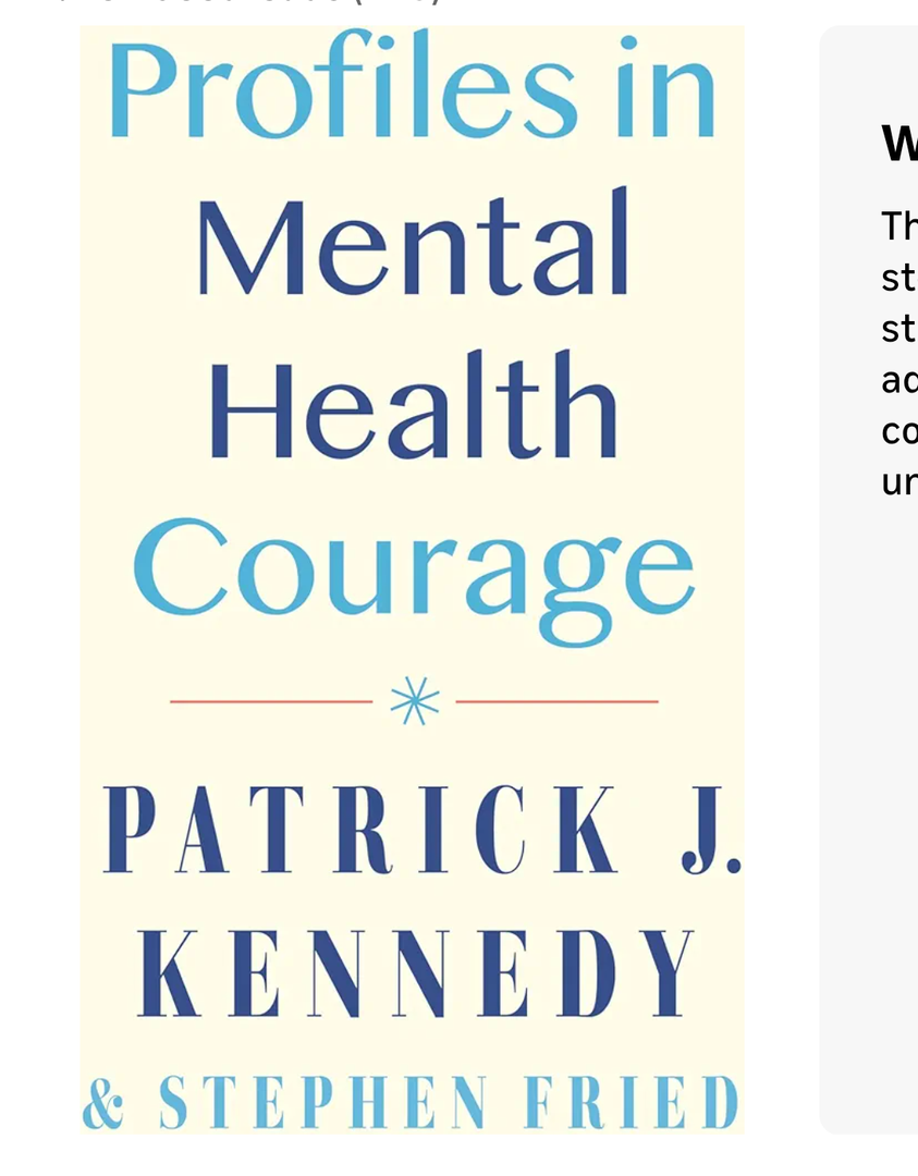 Profiles in Mental Health Courage,  Hardcover 