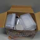 56 Pcs Large Food Storage Containers Set with Lids, Airtight Plastic Containers for Pantry & Kitchen Organization, BPA-Free, Leak-Proof, Transparent - 56 Pcs