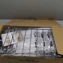 SWTYMIKI Over The Door Shoe Organizer - Adjustable 6 Tier Hanging Shoe Rack Organizer, Metal Heavy Duty Behind Door Storage or Wall Mount Shoes Shelf for Flats, Heels, Sneakers, Boots (Black)