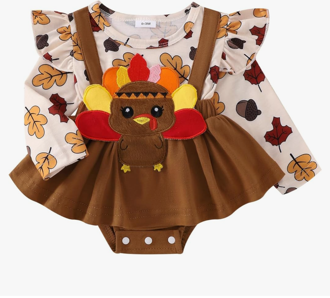 Newborn Baby Girl Clothes Long Sleeve Romper Onesie Toddler Infant Dress Fall Winter Outfit
Amazon's Choice
 0-3m