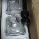 BIGIVACA 4 Pack Coffee Syrup Dispenser 16 oz,Clear Glass Syrup Bottle with 1/4oz Capacity Pump,Syrup Dispenser for Coffee Bar with Plastic Pump