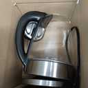 Hamilton Beach 1.7L Electric Tea Kettle, Water Boiler & Heater, LED Indicator, Built-In Mesh Filter, Auto-Shutoff & Boil-Dry Protection, Cordless Serving, Variable Temp, Clear Glass (40941R) (1.8 Quarts)