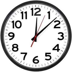 The Ultimate Wall Clock |12 Inch | Modern | Atomic | Analog | Home | Office | School | Gym | Indoor | Outdoor | Sets Automatically | Unbranded | Classic | Black | Battery Operated | Modern Décor
