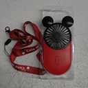 Cute Mouse Personal Mini Fan, Rechargeable Handheld USB Fan, 3 Adjustable Wind Speeds and Wearable Design, Portable Pocket Size for Indoor Or Outdoor Activities (Red)