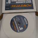 POWERTEC Bench Grinder Wheel 8 Inch 80 Grit, White Aluminum Oxide Grinding Wheel for Bench Pedestal Grinder, 1" Thick 5/8" Arbor, Sharpening & Shaping Drill Bits, Blade, and Chisel 1PK (15512)