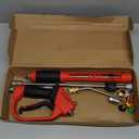 Upgraded Pressure Washer Gun with Extension Replacement Wand, M22 Fitting,7 Inch 30 Degree Curved Rod, 5 Nozzle Tips, 5000 PSI, 47 Inch (black and red)