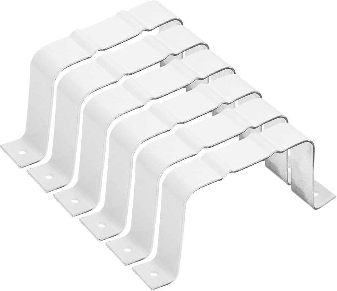 HOMSFOU 1set Aluminum Alloy Downspout Adapter Strap Heavy Load Gutter Bracket for Drainage Versatile and for Various Building Structures