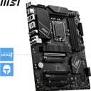 MSI PRO B760-P WiFi DDR4 ATX Motherboard, 4X DDR4~128GB, 5X PCI-E x16, 2X M.2, 4X SATA, 2X USB 3.2, 4X USB 2.0, 1x USB-C