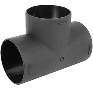 X AUTOHAUX 75mm Car Heater Warm 3 Way Air Ducting Pipe T Shape Outlet Connector Black Plastic