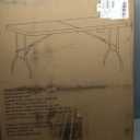 Folding Table 6FT,Portable Heavy Duty Plastic Table With Handle,Adjustable Height, Waterproof Easy to Clean, 300LBS Capacity, Anti-Slip Feet, Easy to Fold and Store, for Indoor and Outdoor Use(White)