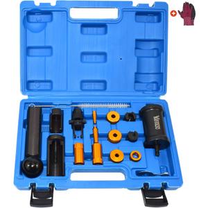 Fuel Injector Puller Removal Installer Kit, Compatible with Audi VW Skoda Seat 1.4 1.6 1.8 2.0 2.7 3.0 3.2 3.6 V6 4.2 V8 FSI TSI, Petrol Engines, with Carrying Case & Gloves