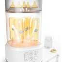 Bottle Sterilizer and Dryer | Esterilizador de Biberones, HAUTURE Baby Bottle Sanitizer and Dryer, Faster Drying Compact Electric Steam Sterilizer for Baby Bottles, Pacifiers, Breast Pump Accessories