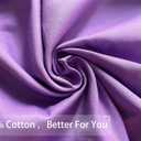 iMaylex Soft 100% Egyptian Cotton Zipper Closure Pillowcases, Cozy and Lightweight Pillow Case, Set of 2, Purple, Queen, 20" x 30"