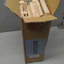 Nursery Book Shelves for Kids Rooms - 32 Inches Floating Wall Bookshelves Set of 3, Space-Saving Nursery Shelves with Beads Design for Kids Room, Bedroom and Study Room(Natural)