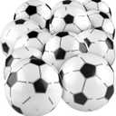 durony 12 Pieces Inflatable Football Beach Balls 11 Inch Blow Up Football Bouncing Sports Ball Bouncy Toy Favors for Sports Games, Birthday, Summer Pool Beach Party Decorations