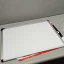 VIZ-PRO Magnetic Dry Erase Board, 24 X 18 Inches, Silver Aluminium Frame