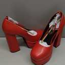 Dreampairs Red Heels Size 8