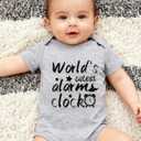 BFUSTYLE Baby Boy Girl Funny Romper Infant Bodysuit 0-18 Months (Gray)