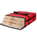 CIVJET Insulated Pizza Delivery Bag for Carry Hot, 20" x 20" x 6" Carrier Warmer, Insulated Food Delivery Bag, Insulated Grocery Cooler Bags for Catering/Drivers, Commercial Food WarmersRed, 1Pk