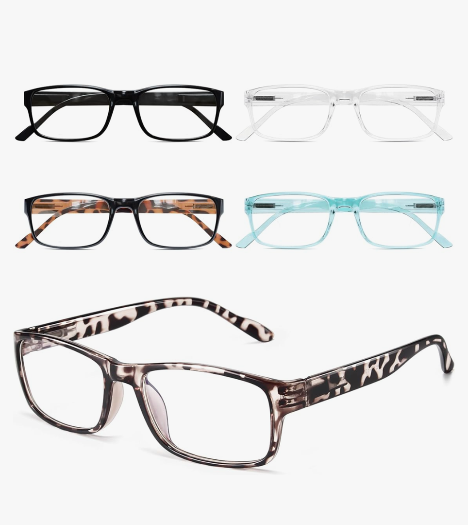 Gaoye Reading Glasses Men/Women, Eyeglasses, Blue Light Readers for Men/Women, Computer Eye Glasses, Cheaters, +0.75