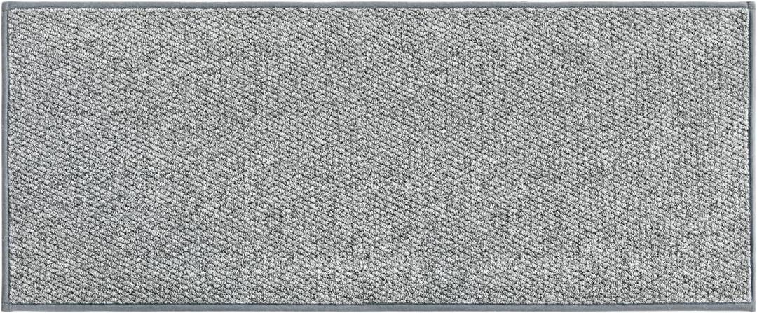Artoid Mode Grey Machine Washable Non Slip Doormat,Soft Absorbent and Stain Resistant Kitchen Rugs for Sink Hallway Bathroom and Laundry 24x60 Inch