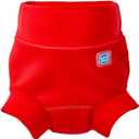 Splash About Happy Nappy Reusable Swim Diaper, Red, 6-12 Months
