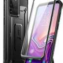 SUPCASE for Samsung Galaxy S20 Ultra Case with Screen Protector (Unicorn Beetle Pro), [Built-in Belt Clip & Stand] Full-Body Rugged Kickstand Protective Phone Case for Galaxy S20 Ultra 5G, Black