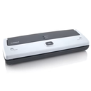 Seal-A-Meal Vacuum Sealer and Bags, Compact White Food Sealer with One-Touch Sealing for Seal-A-Meal and FoodSaver Vacuum Seal Bags and Rolls, Includes 4 Bags