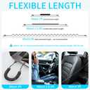 Coiled USB C Cable for Car, 2 Pack Type C Coiled Cable Fast Charging, USB to USBC Coiled Cable, USB C Car Charger Cord for iPhone 17 16 15, Samsung Galaxy S25 S24 S23 Ultra, Pixel 10 9