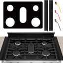 Stove Cover For LG Gas Stove Top Protector For Model LGLDG4315 LRG4115 LRG4113 LDG4313 LRGL5825, LSGL6335DF - Upgraded 0.4MM Thickness Stove Top Cover Guard With 2PCS Stove Gap Covers