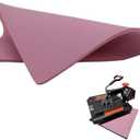 Silicone Heat Press Mat 15x15 Inch, Heat Resistant & Fireproof, Double Sided Washable Heat Press Pad for Vinyl Ironing HTV Transfer Sublimation & Crafting Projects,Pink