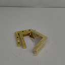 Geesatis Dresser Legs Metal Furniture Legs 1 inch / 25 mm Height for Cabinet Sofa Table Replacement Parts, with Mounting Screws, Matte Gold