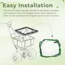 092128 Spreader Cover Replacement for Lesco 80 LB Walk-Behind Fertilizer Spreader 101186,705699 & 091186,Waterproof Hopper Cover Fit for Lesco Lawn Spreader Parts