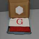 St. Nicholas Square Red Cable Knit Monogram Christmas Stocking, 21-Inch (Letter G)