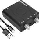 HDM61 HDMI to Coax Adapter, 1080P HDMI to RF Converter with NTSC Format Output CH3/CH4 Plug and Play RF Modulator for TV Antenna Signal