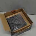 6 Inch Square Black Shower Drain with Flange, Modern Floor Drain with Quadrato Pattern Grate Removable,SUS 304 Stainless Steel