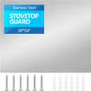 30" x 24" Thicken Heavy Range Hoods Stainless Steel Backsplash,Panel Splatter Guard for Stovetop,6 Pre Drilled Holes for Easy Installation,Keep the Walls Clean, Bright and Beautiful (30" x 24")