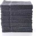 Simpli-Magic Cotton Hand Towels 16"x27" (12 Pack) – Soft Towels for Bathroom, Kitchen, Salon & Gym (Gray)