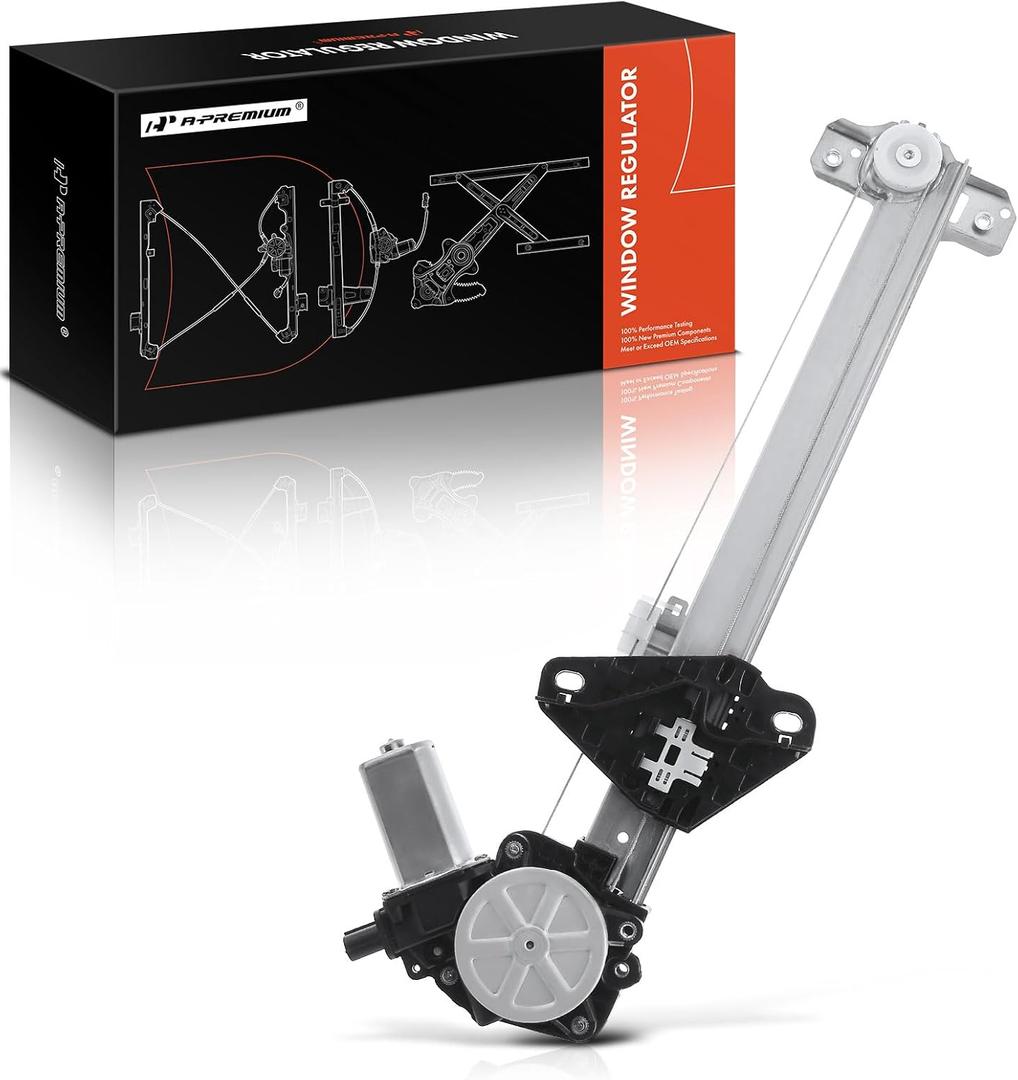 A-Premium Power Window Regulator with Motor Rear Driver Side Compatible with Honda CR-V 2007-2011 Rear Left Driver Side