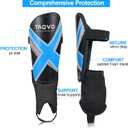 TAGVO Soccer Shin Guards for Kids Youth Adults, Protective Soccer Equipment for Boys Girls Men, Soccer Shin Pads for Kids S