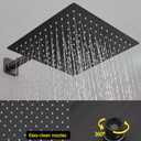 JingGang Oil Rubbed Bronze Shower System 16 Inch Bathroom Rain Mixer Shower Combo Set Wall Mounted Rainfall Shower Head and Handheld System Shower Faucet Set Rough-in Valve Body and Trim Kit